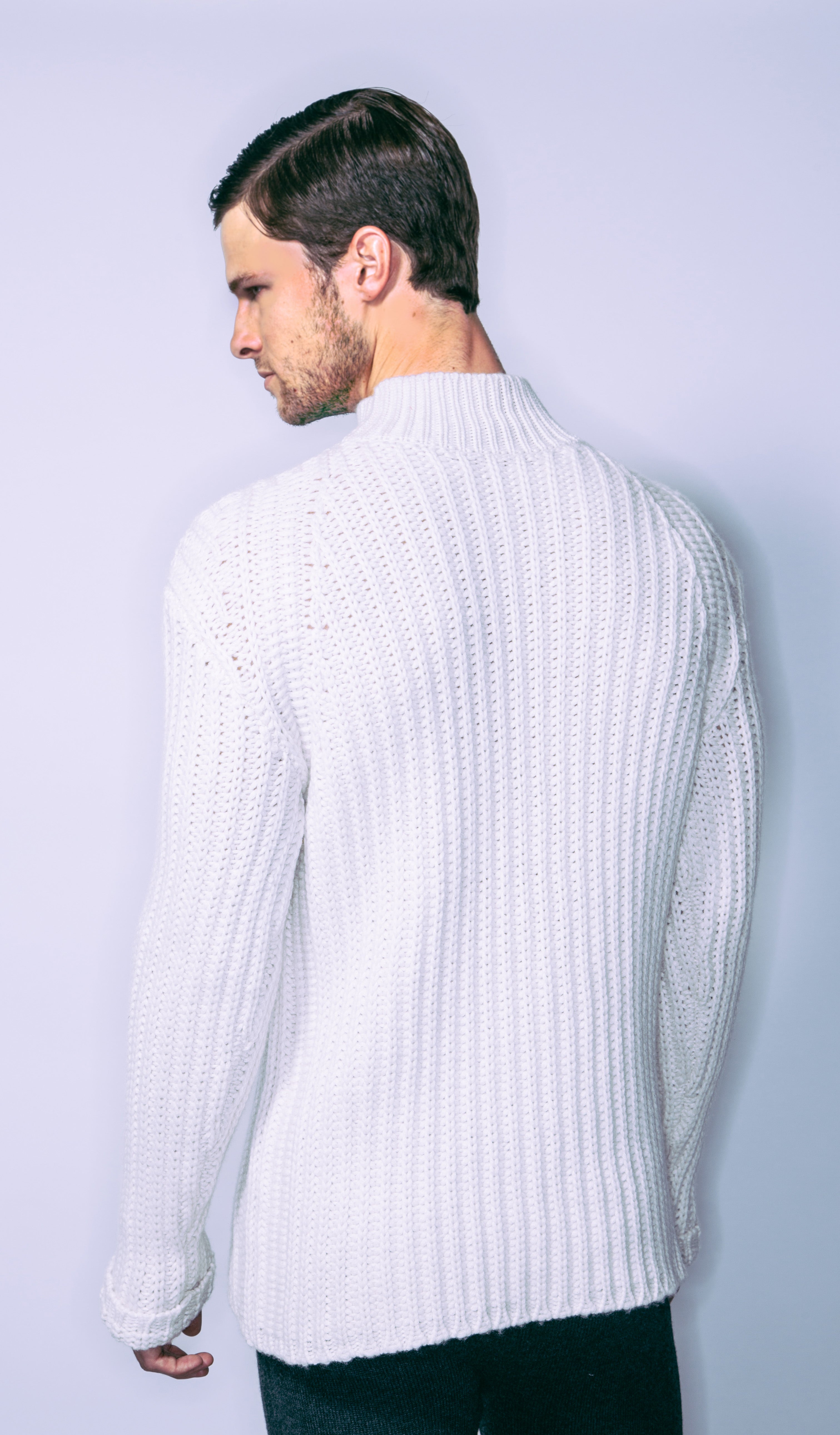 Men's Chunky Mockneck Sweater